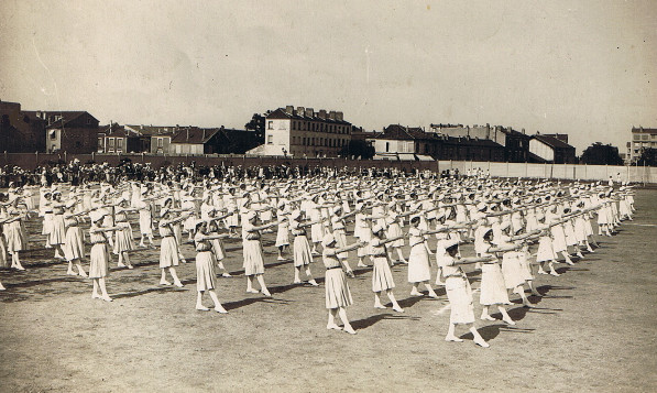 Veranstaltung der französischen weiblichen christlichen Jugend - um 1935