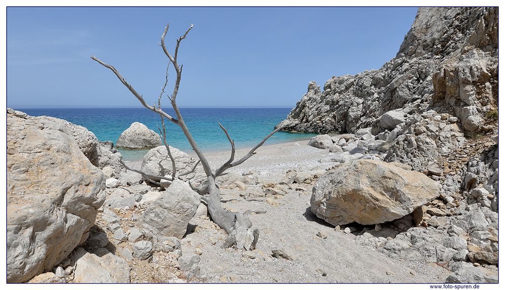 Verborgener Strand af Karpathos