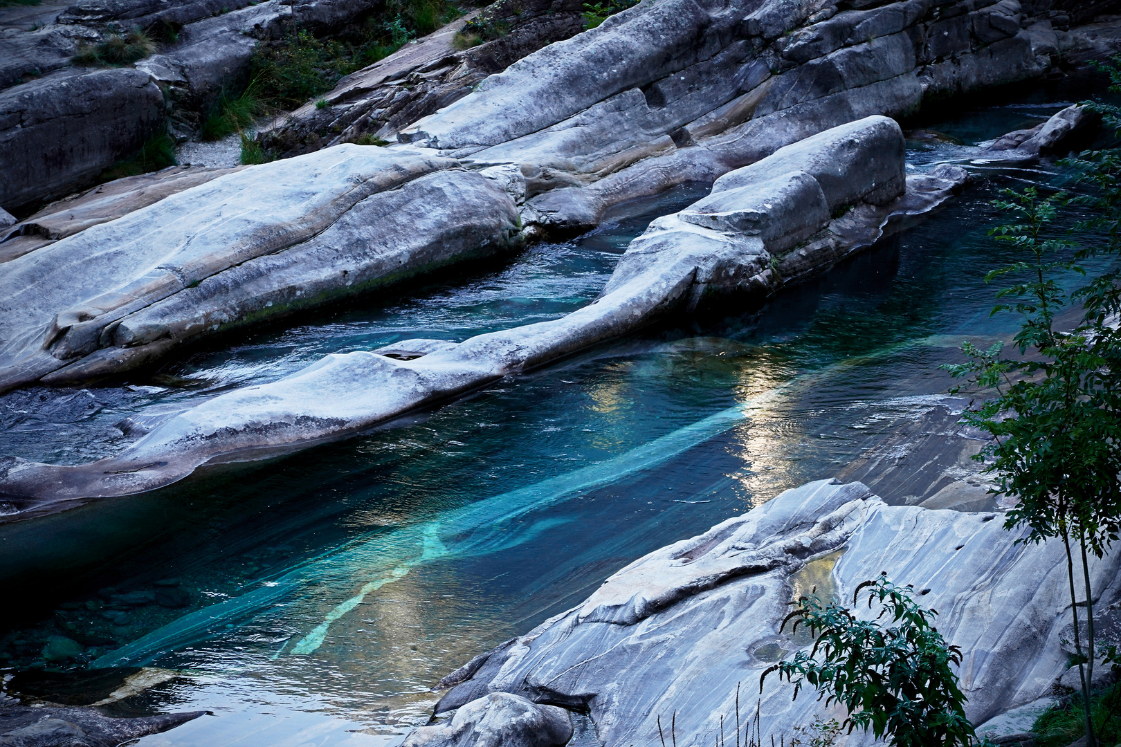 Vercasca der grüne Fluss