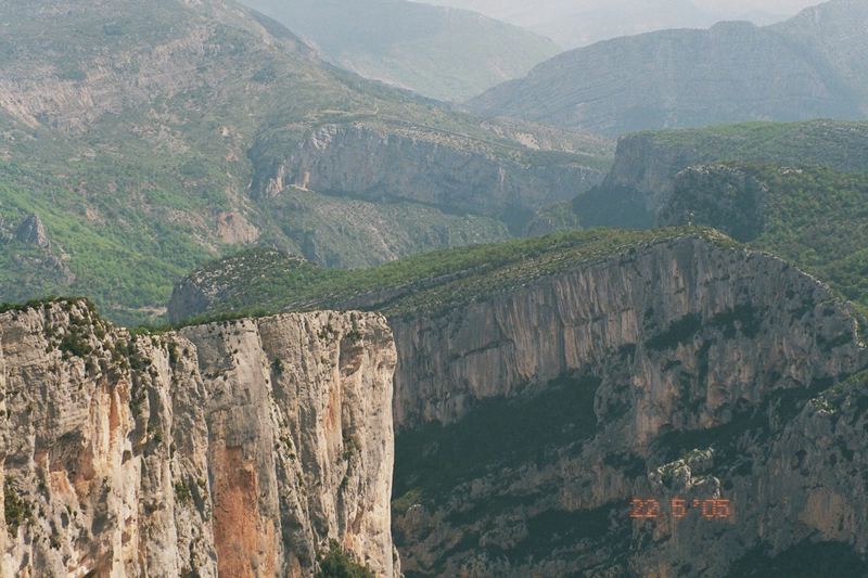 Verdon-Schlucht südliche Alpen