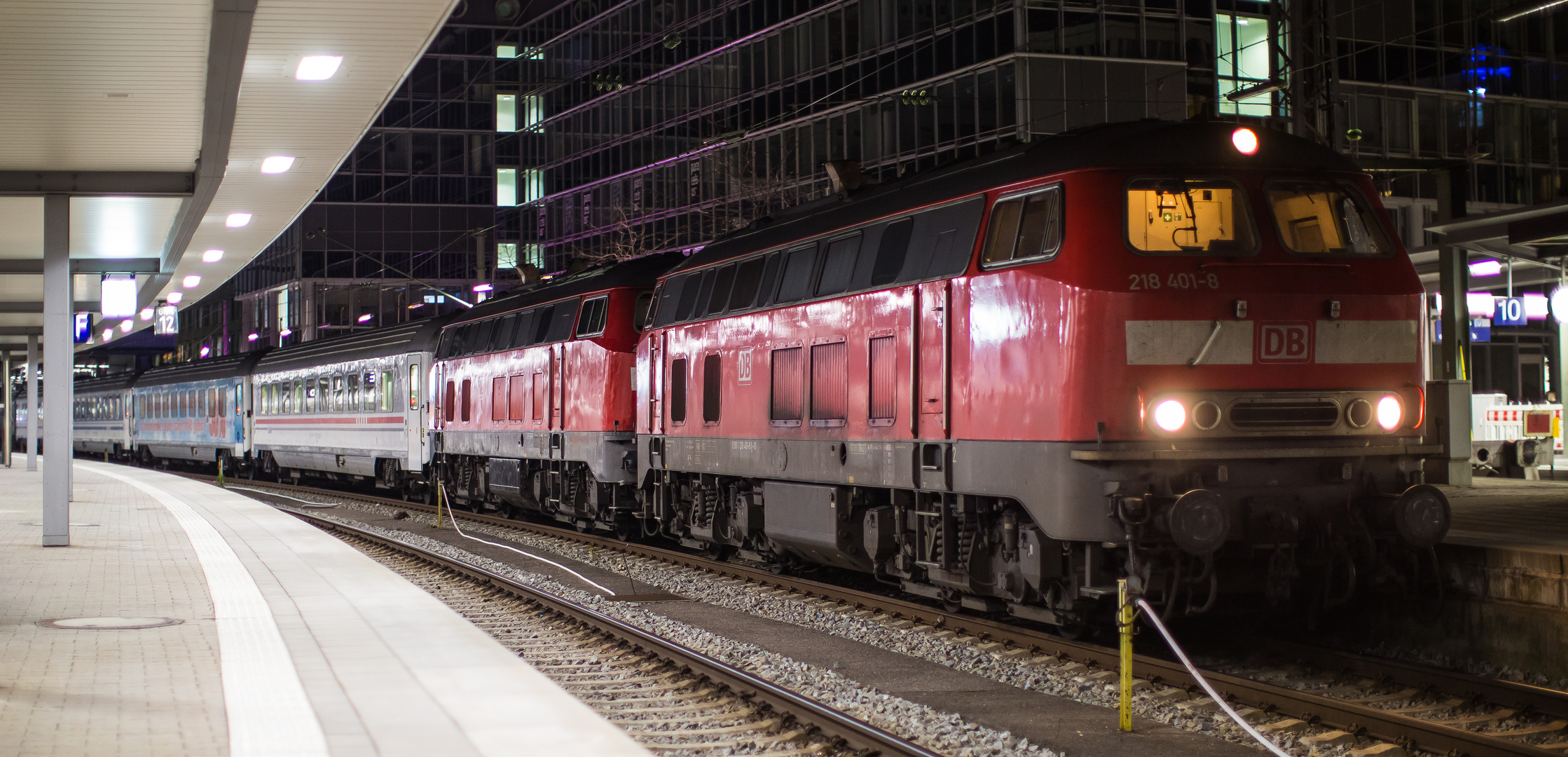 Vereinigter Nachtzug auf Umwegen