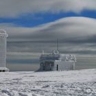 Vereiste Wetterwarte auf dem Brocken.