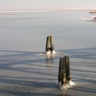 Vereister Barther Bodden mit Blick auf Zingst