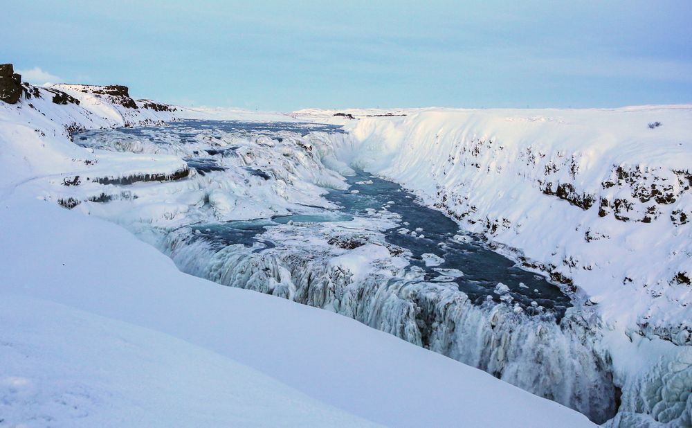 Vereister Gullfoss