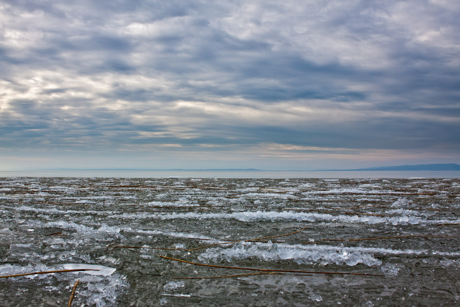 Vereister Neusiedler See