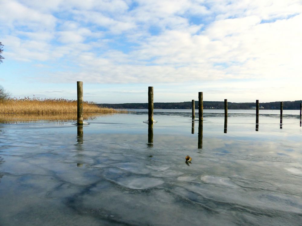 Vereister Scharmützelsee