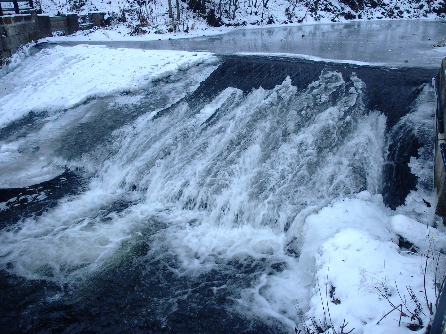 Vereister Wasserfall