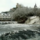 Vereister Wasserfall des Eltzbaches