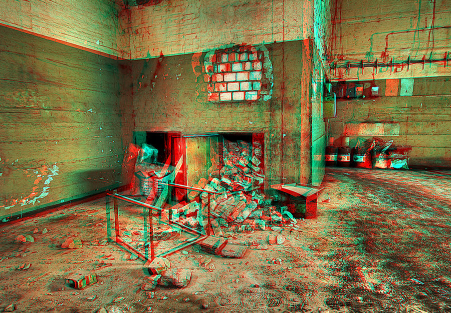 Verfall HDR anaglyph