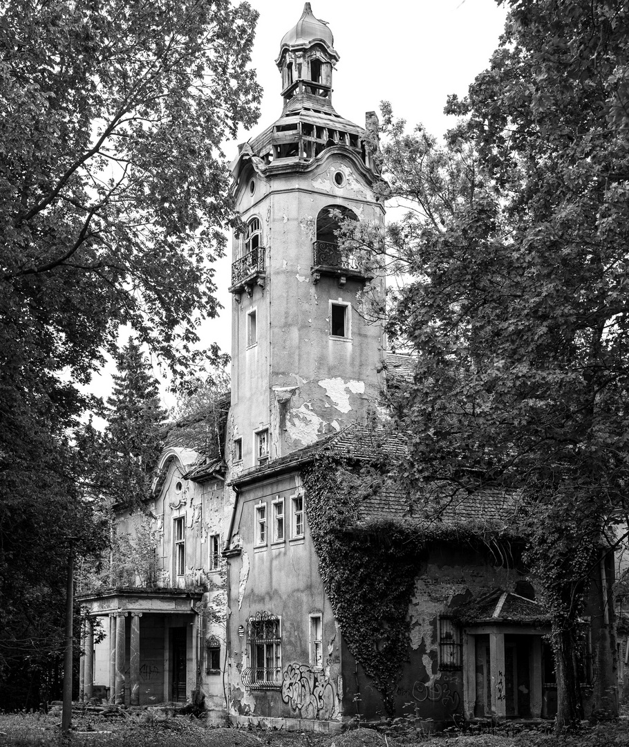 Verfallende Villa im Süden von Sachsen-Anhalt 