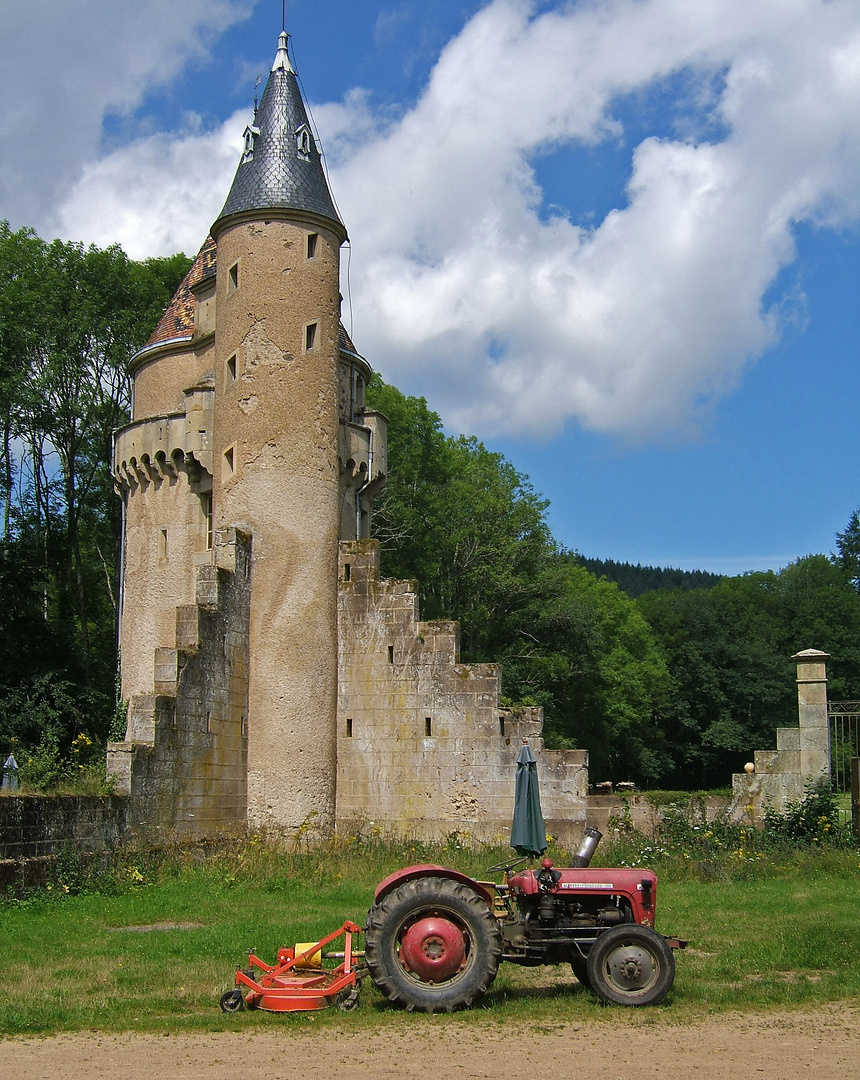 Verfallenes Schloss in Burgund