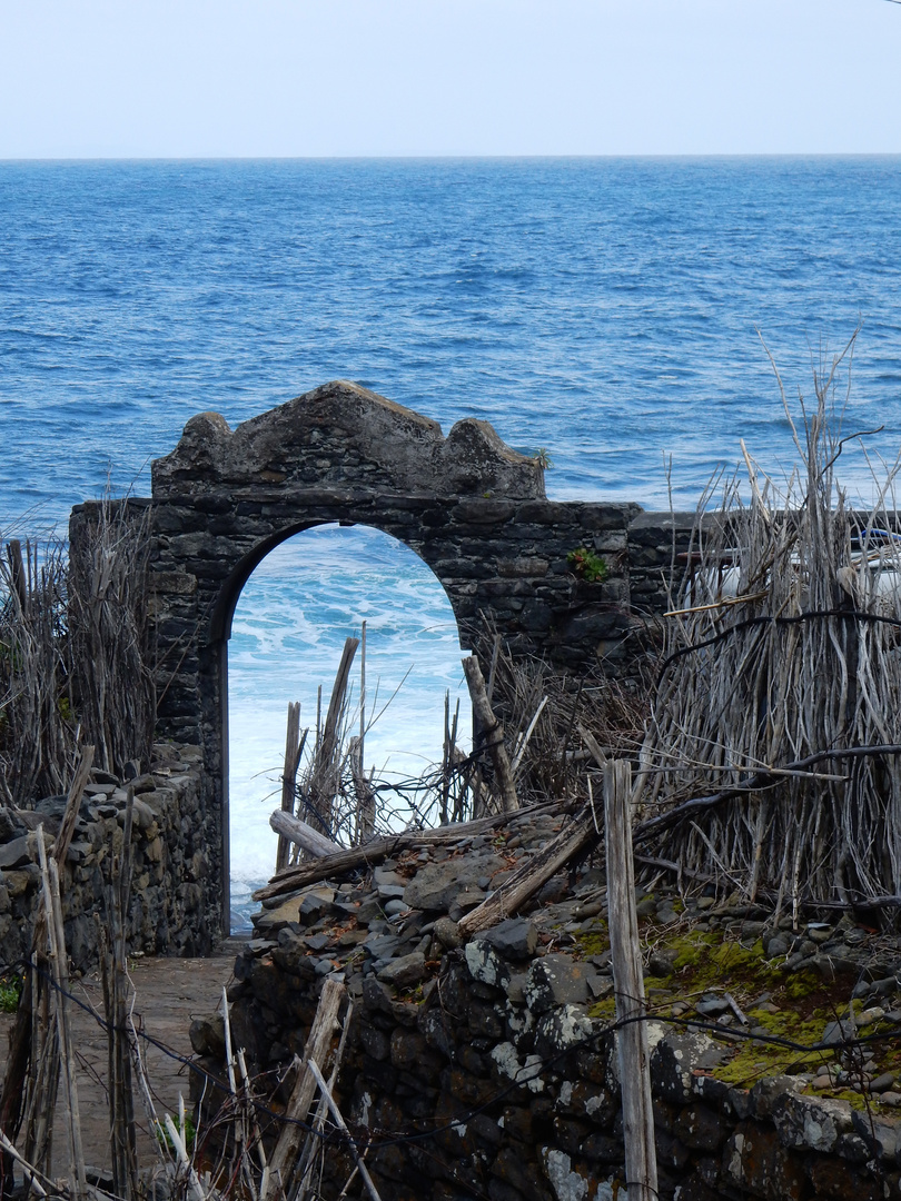 Verfallenes Strandhaus