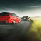 Verfolgungsjagd - BMW E91 und Audi R8