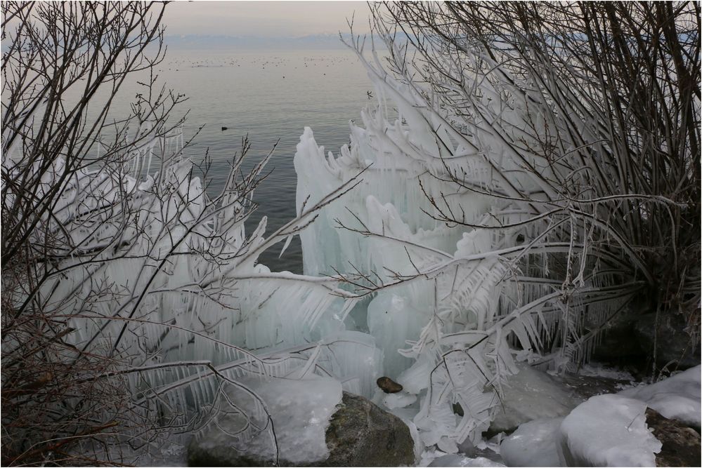 Vergängliche Ice-Art ...