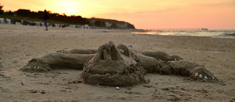 ... vergängliche Skulptur ...