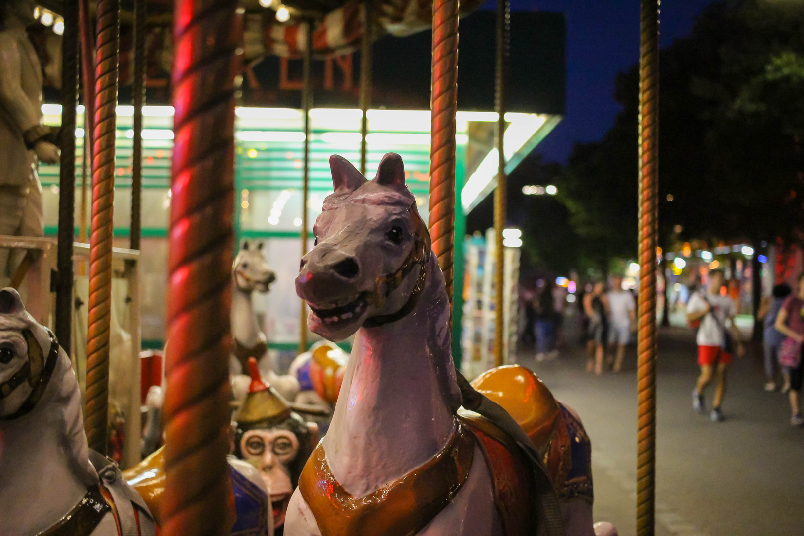 Vergangene Zeiten auf dem Jahrmarkt