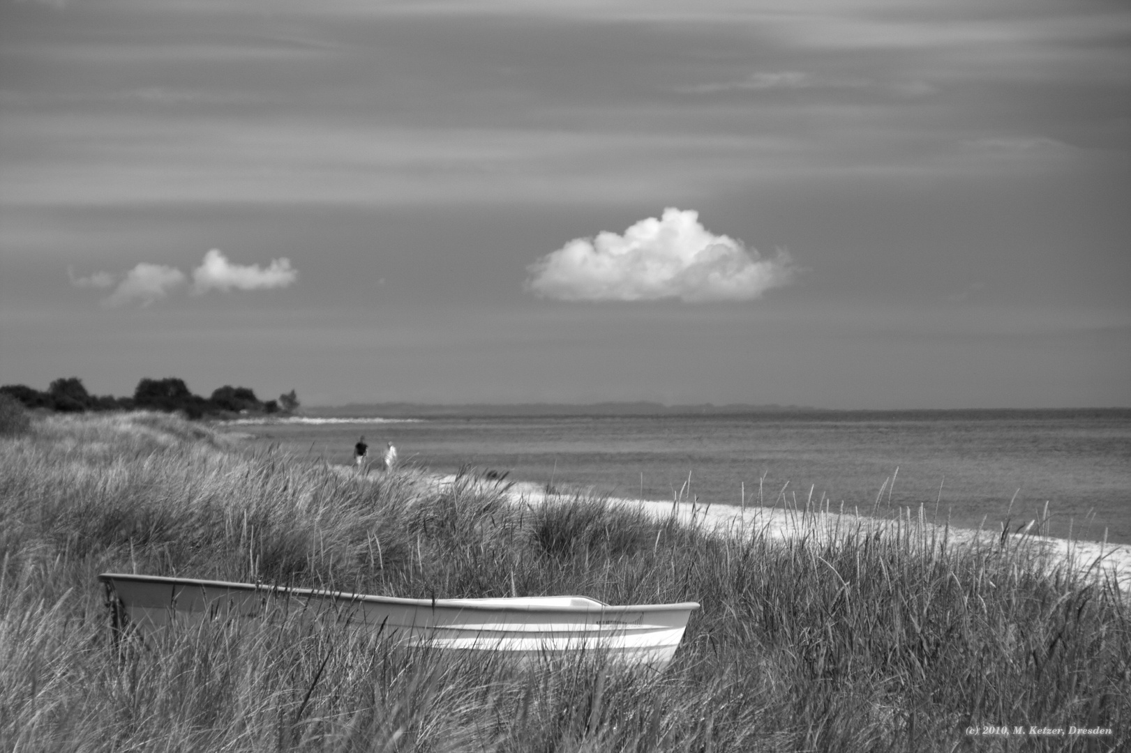 vergangenen Sommer in den Dünen am Strand