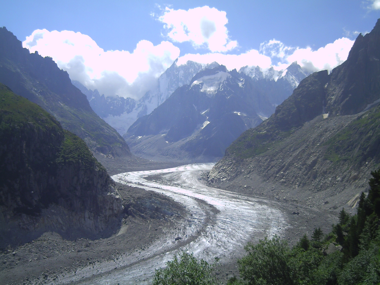 vergehender Gletscher