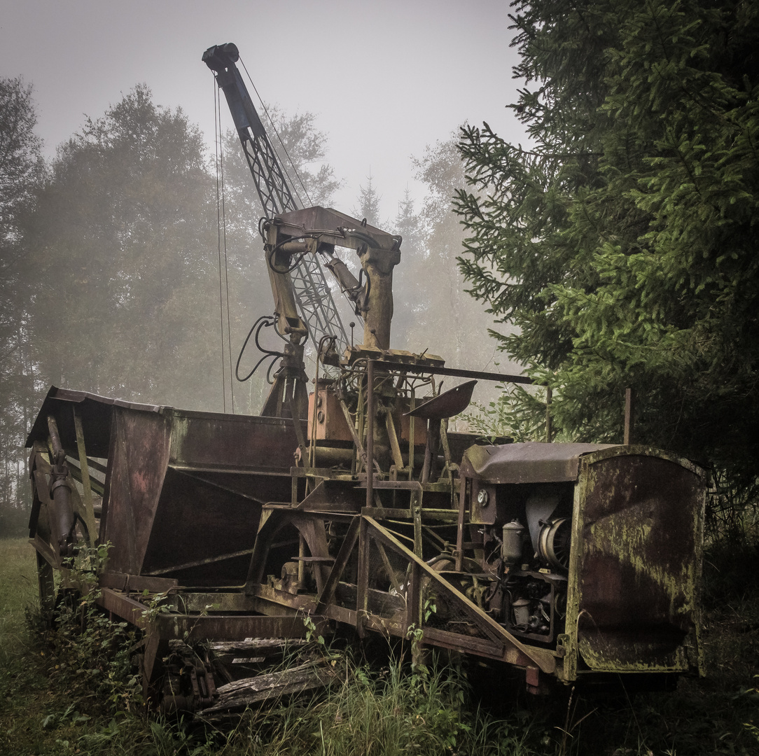 vergessene Technik im Moor