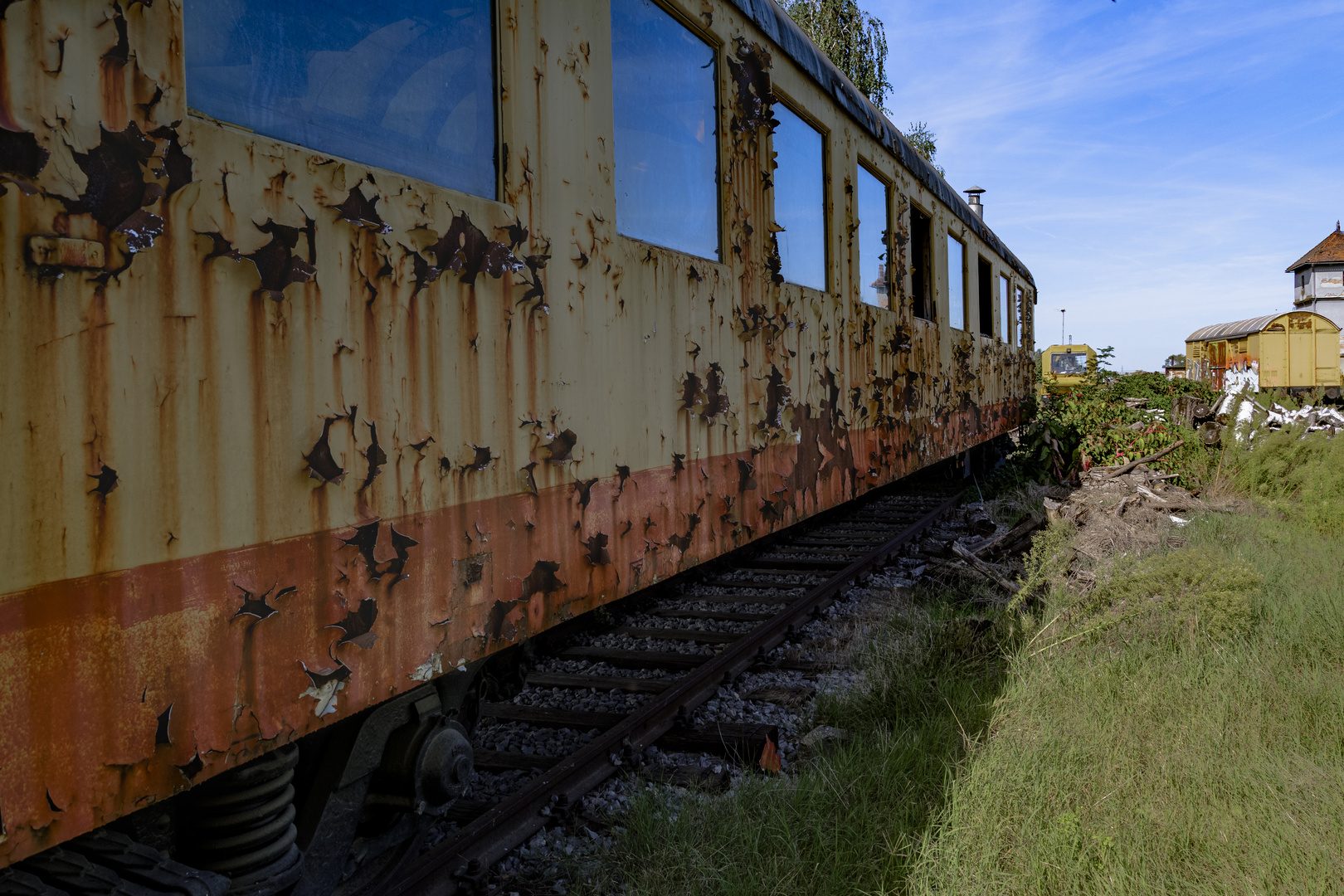 Vergessener Eisbahn Wagen