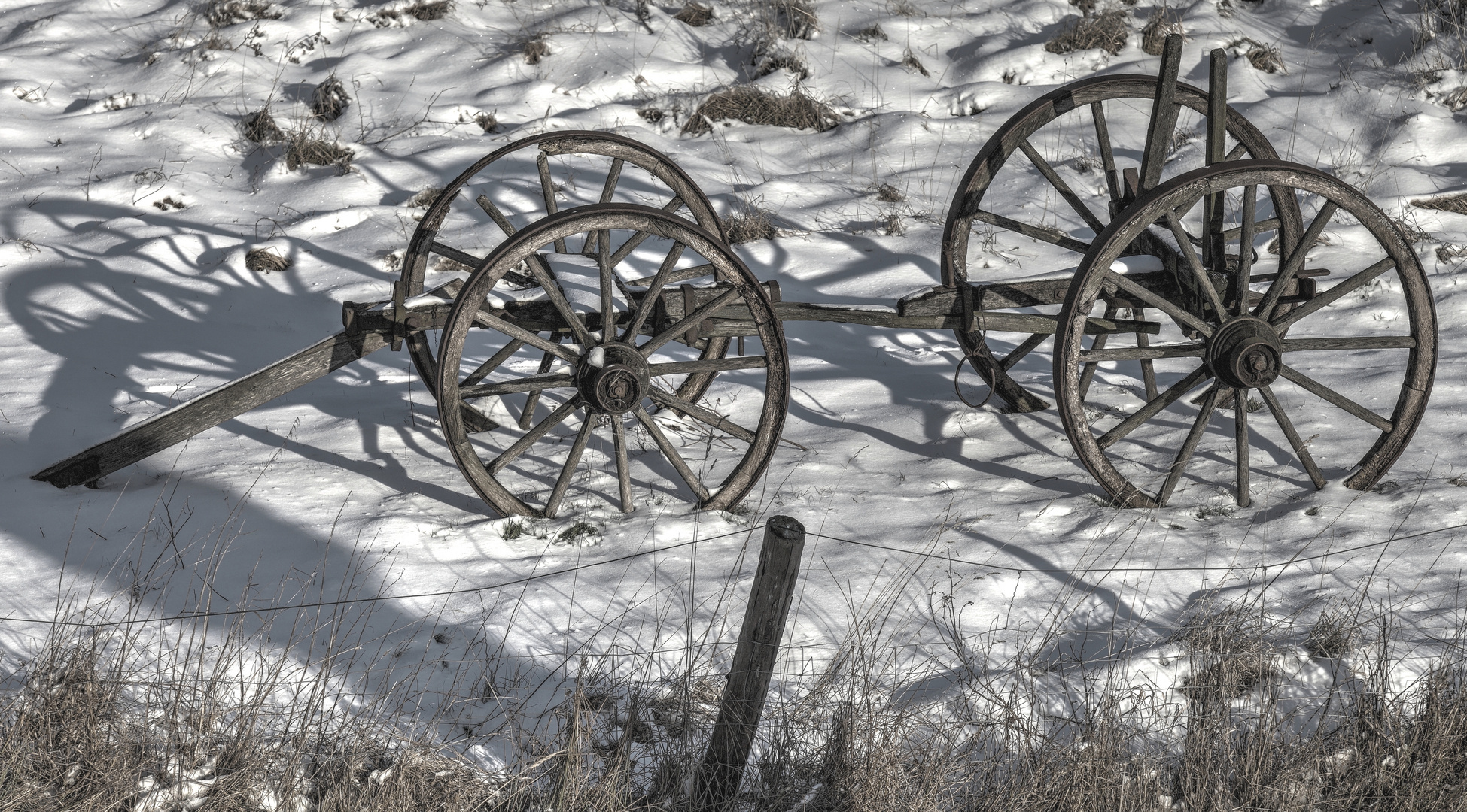 Vergessener Erntewagen