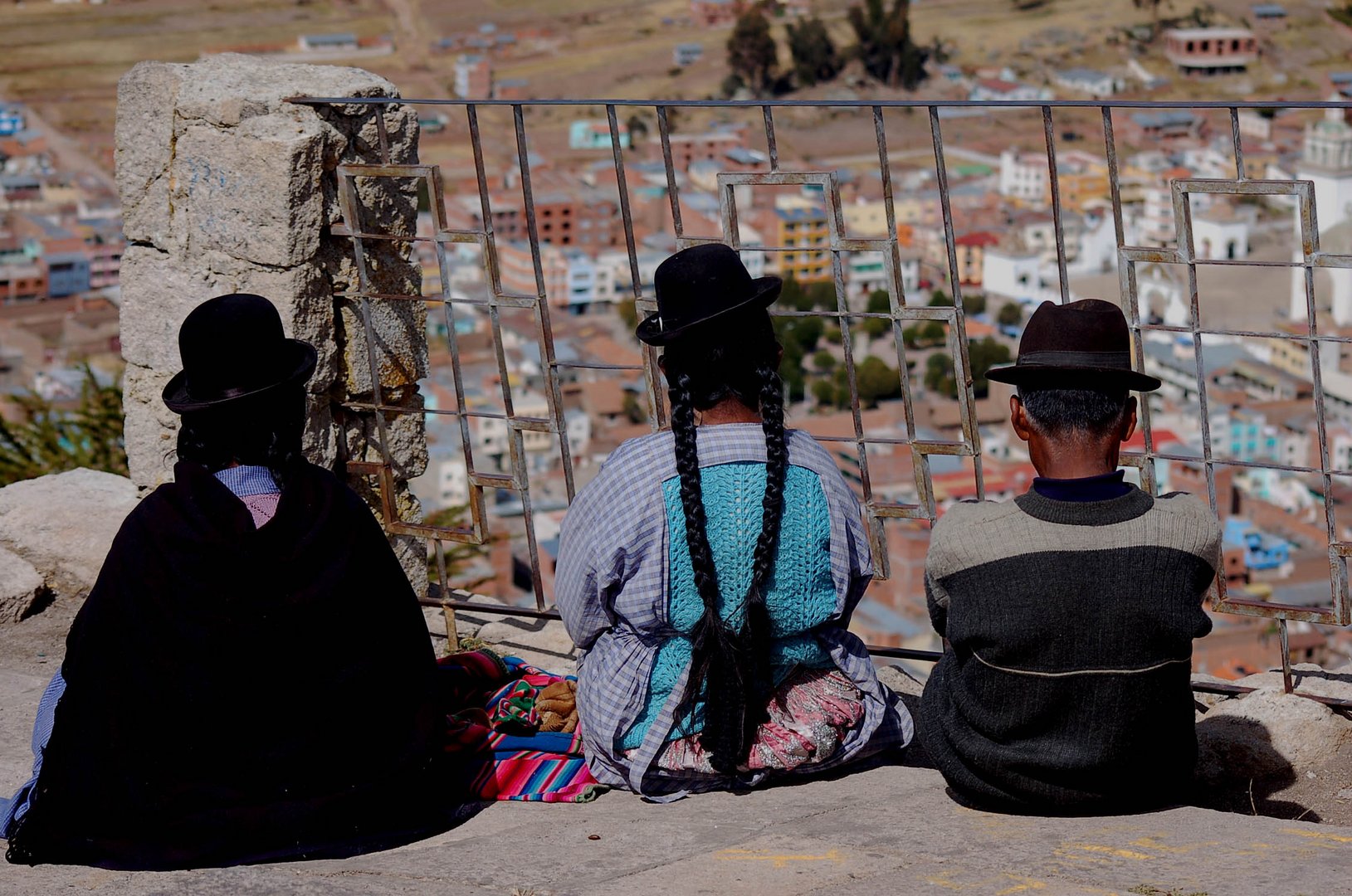 Vergitterter Ausblick auf Cochabamba