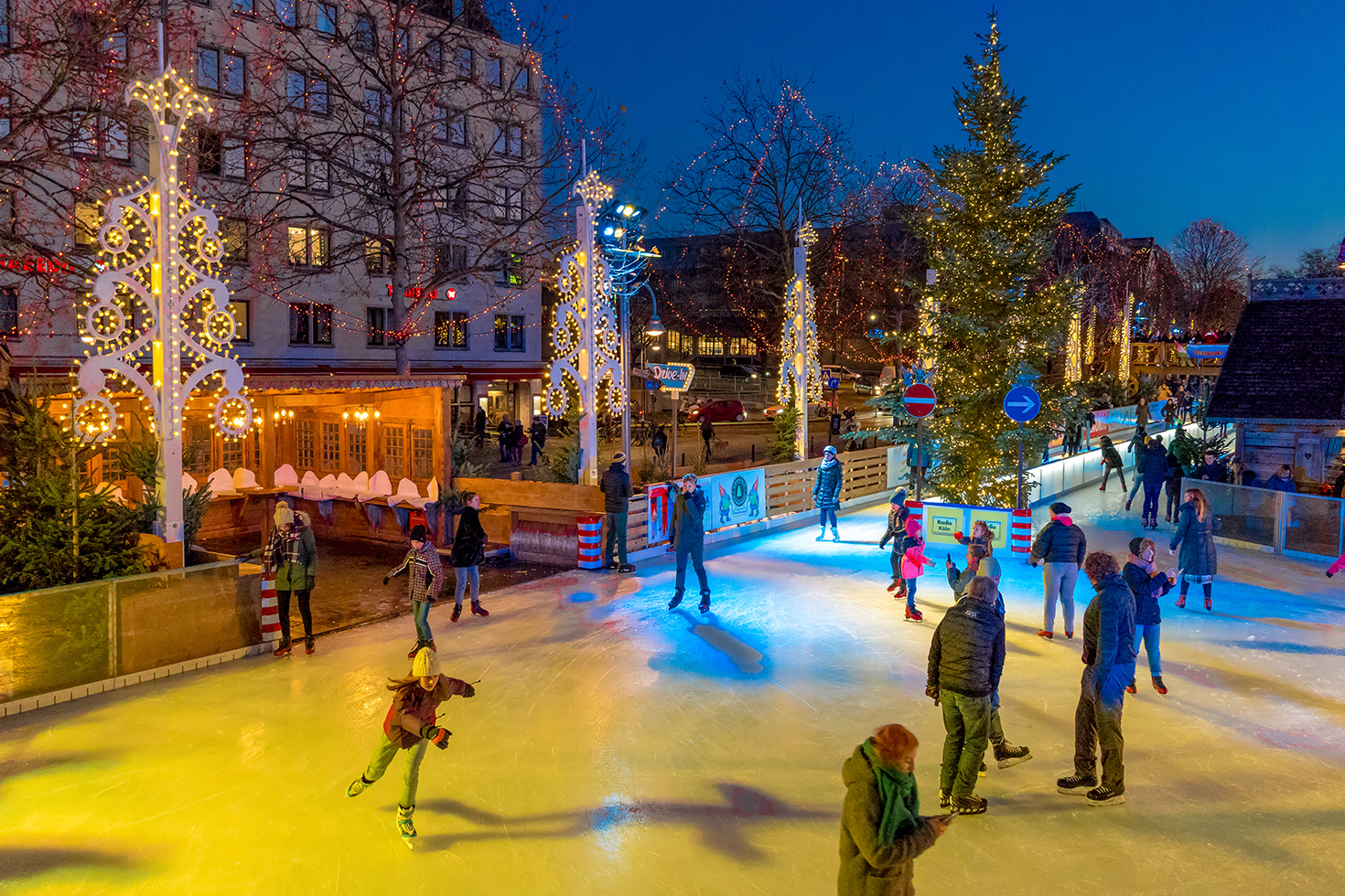 Vergnügen auf dem Weihnachtsmarkt