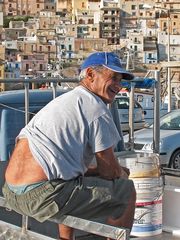 Vergnügliches Warten auf die Arbeit (Sciacca)