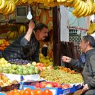 Verhandlung am Obststand