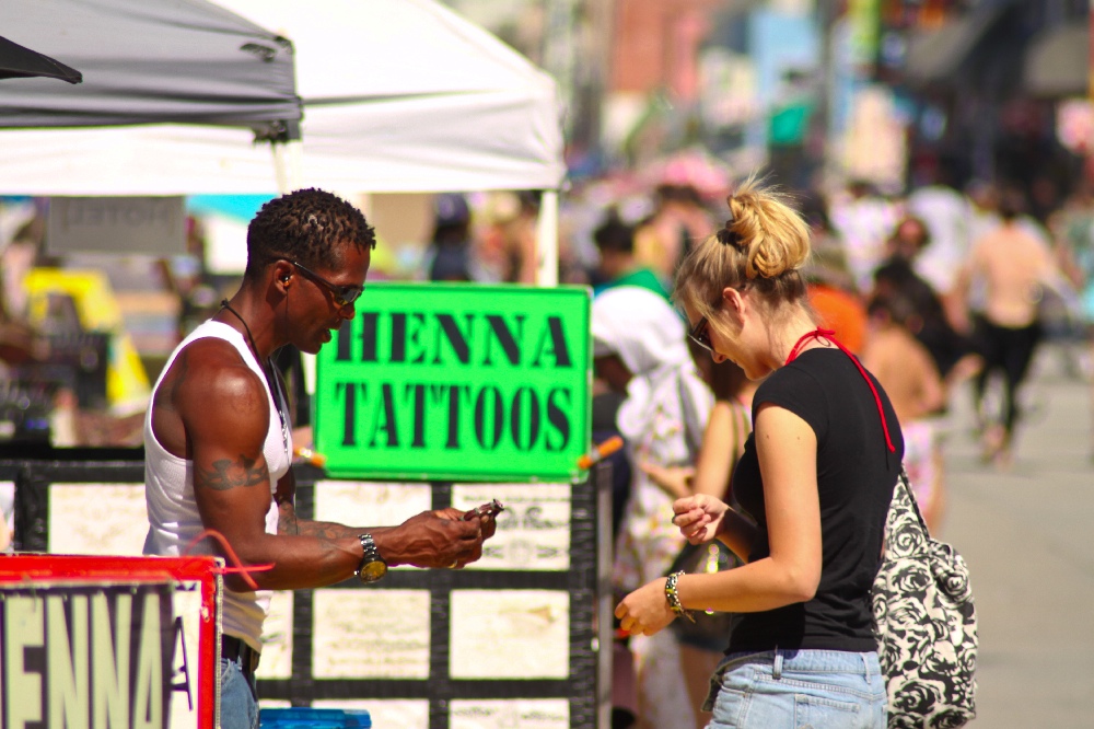 Verhandlungen am Venice Beach