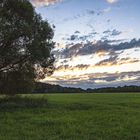 Verhangener Sonnenuntergang