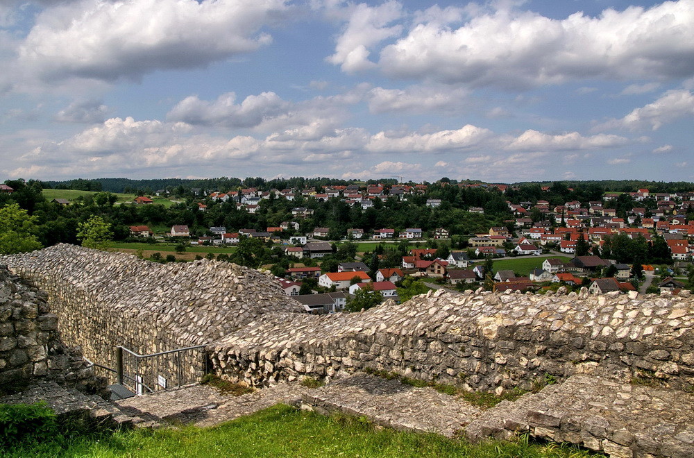 Veringenstadt. Die Burgmauer