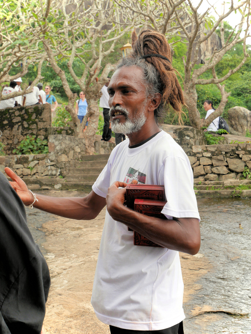 Verkäufer auf Sri Lanka