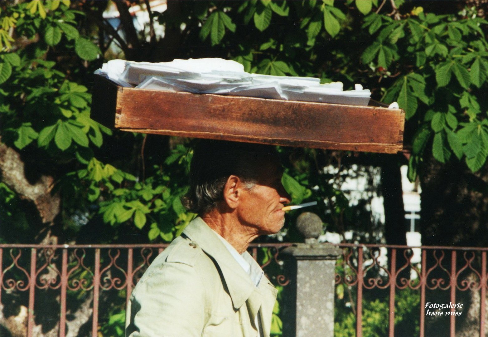 Verkäufer von Briefpapier auf Madeira