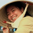 Verkäuferin auf dem Cai-Rang Flussmarkt - Vietnam