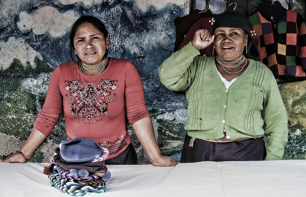 Verkäuferinnen in Ecuador