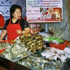 Verkaufsstand für Meeresfrüchte in Chinatown