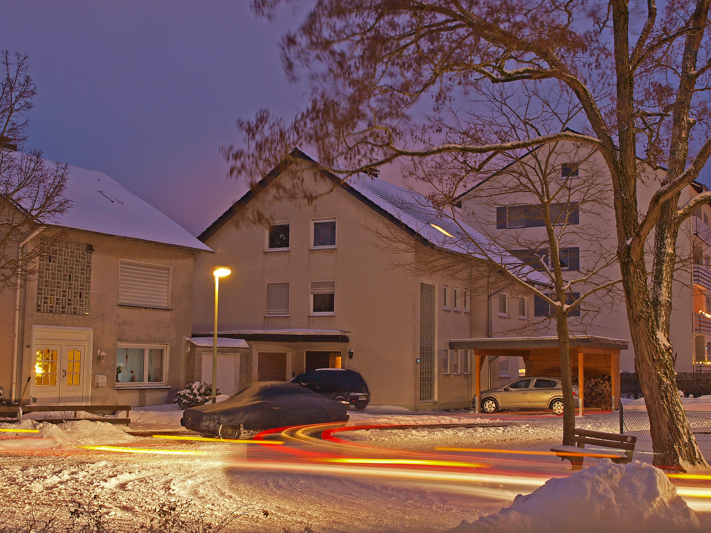 Verkehr am Abend