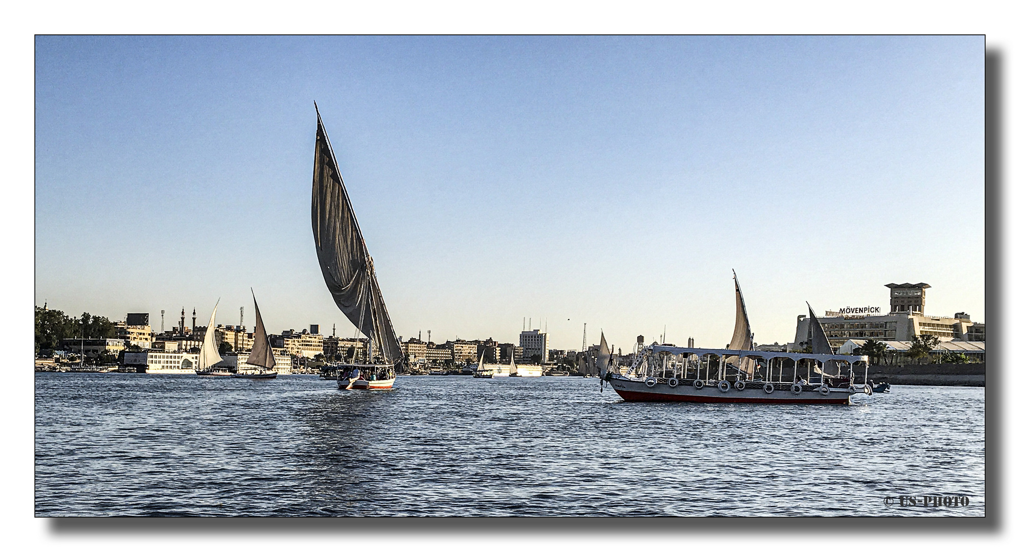 Verkehr auf dem Nil
