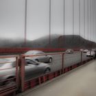 Verkehr auf der Golden Gate Bridge in slow motion...