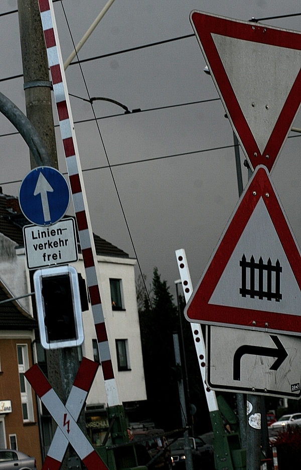 Verkehr der stürzenden linien