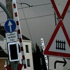 Verkehr der stürzenden linien