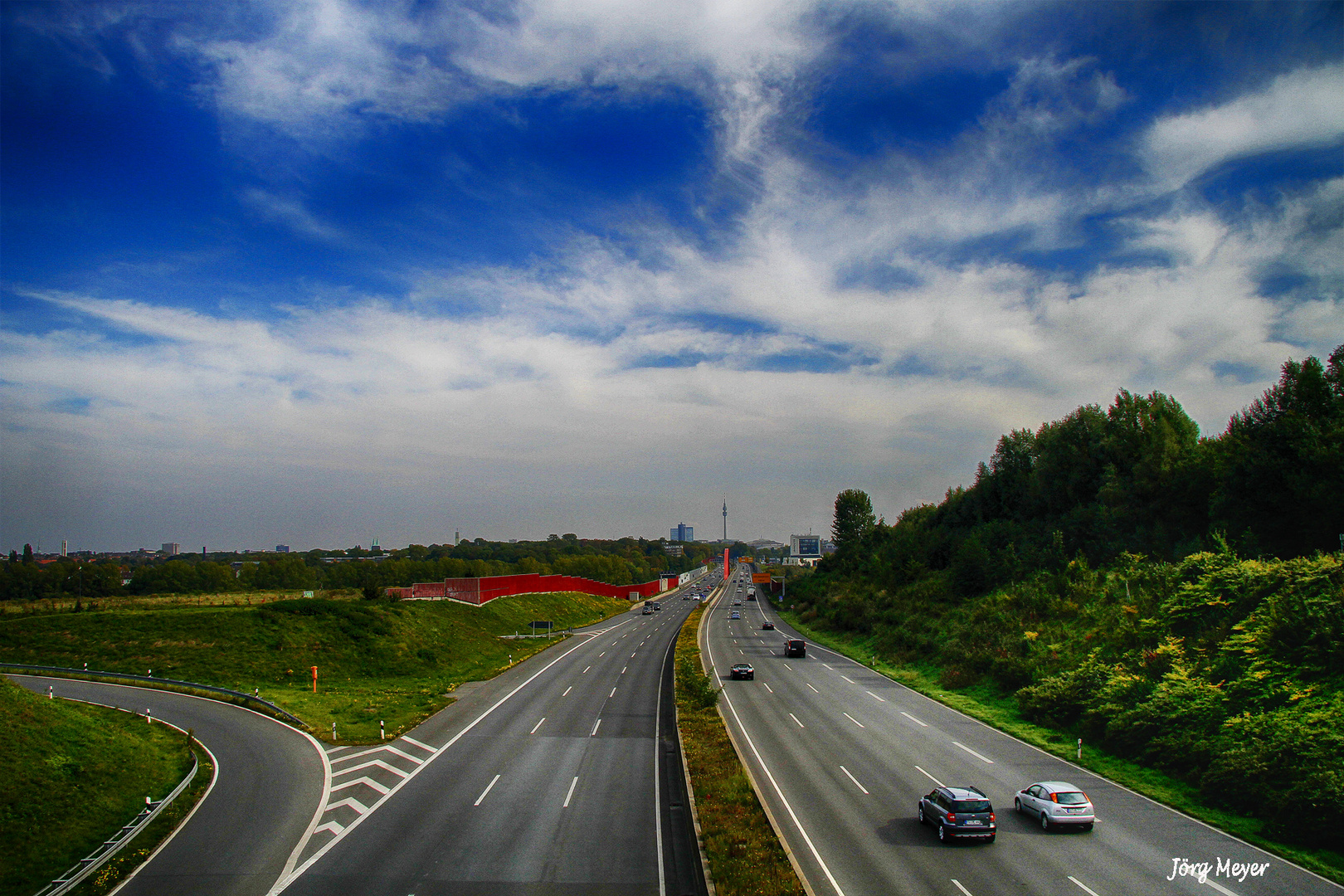 Verkehrsader in die City