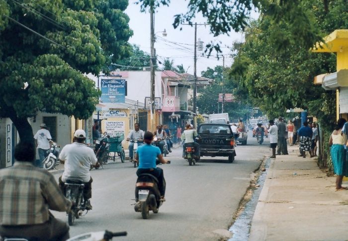 Verkehrschaos in Las Terrenas