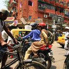 Verkehrschaos, Kolkata, Indien