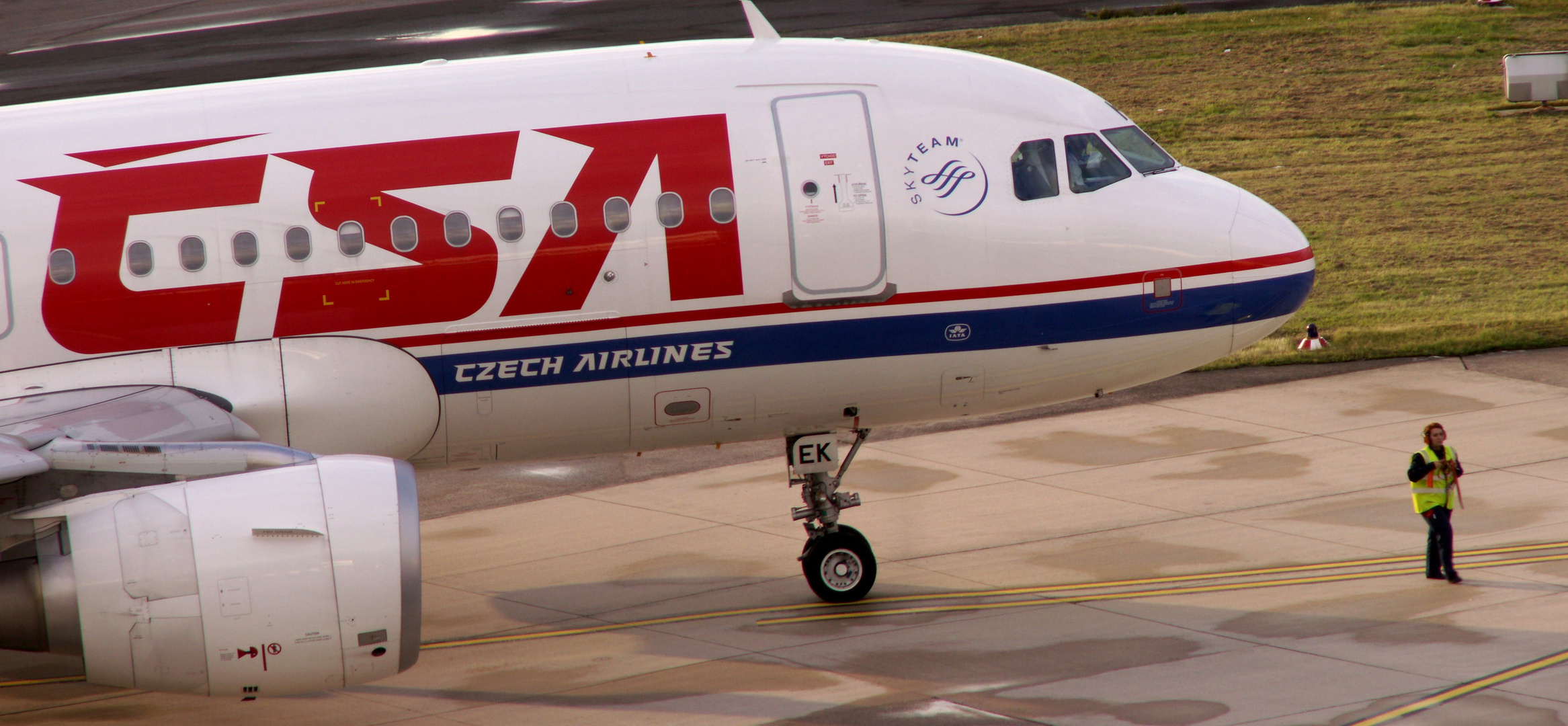 Verkehrsflugzeug der Fluggesellschaft CSA Czech Airlines