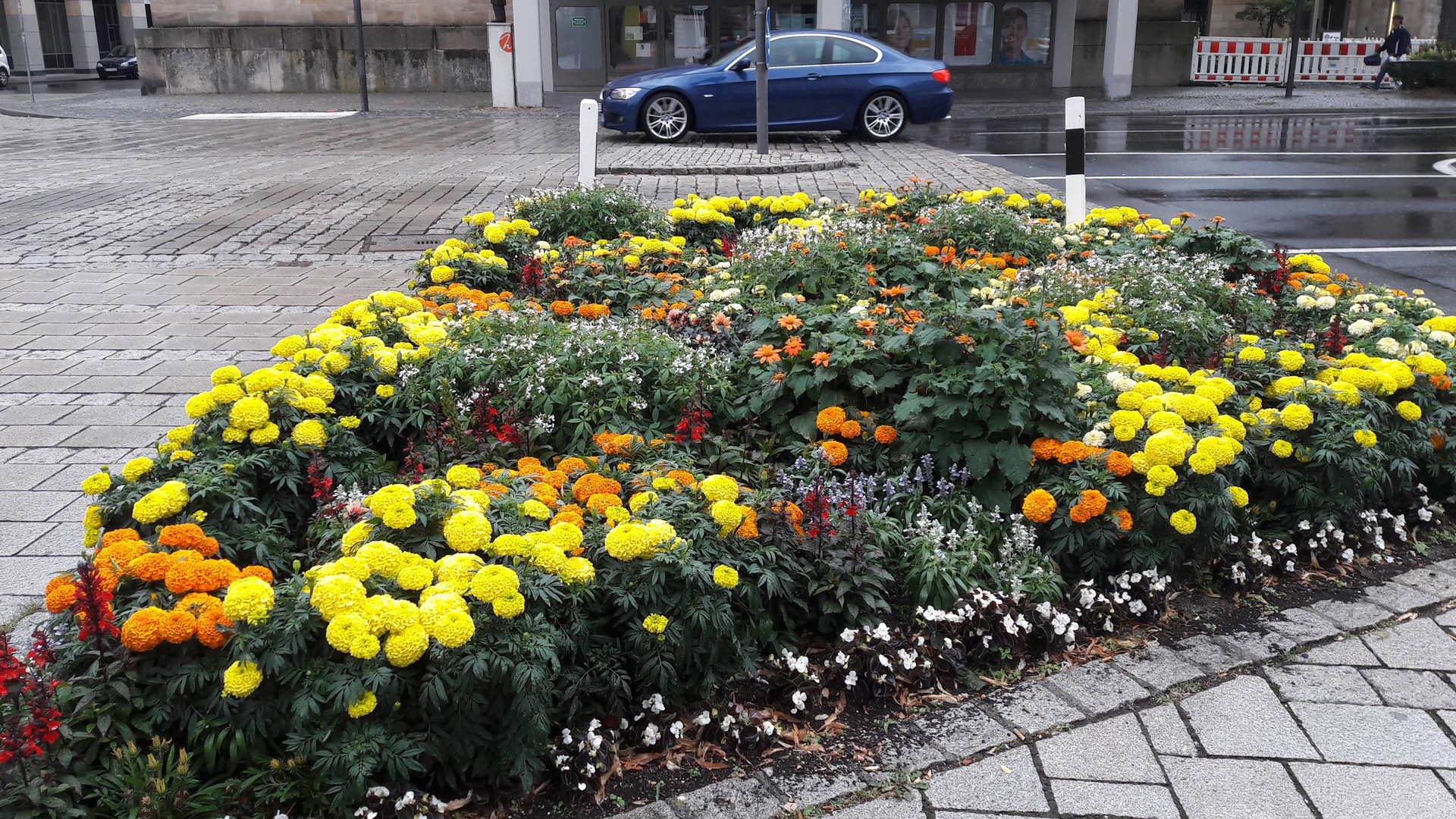 Verkehrsinsel in der Festspielstadt Bayreuth