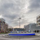 Verkehrskreisel mit Verwaltungsgebäuden, Wiesbaden