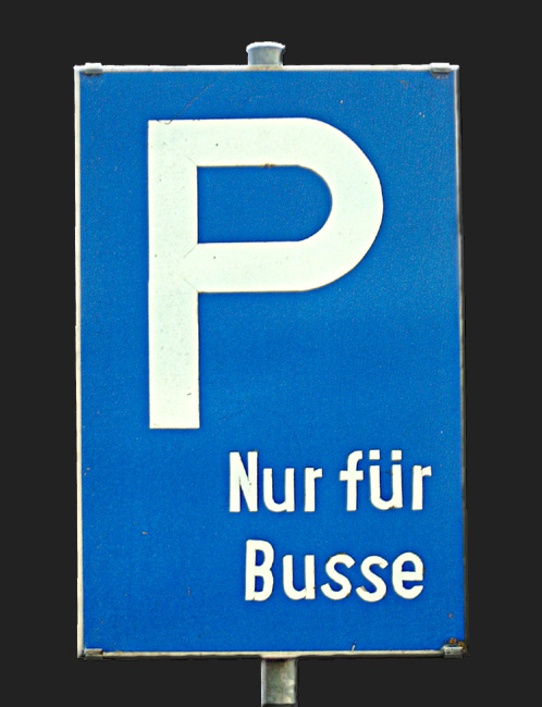 Verkehrsschild für den ruhenden Verkehr ...