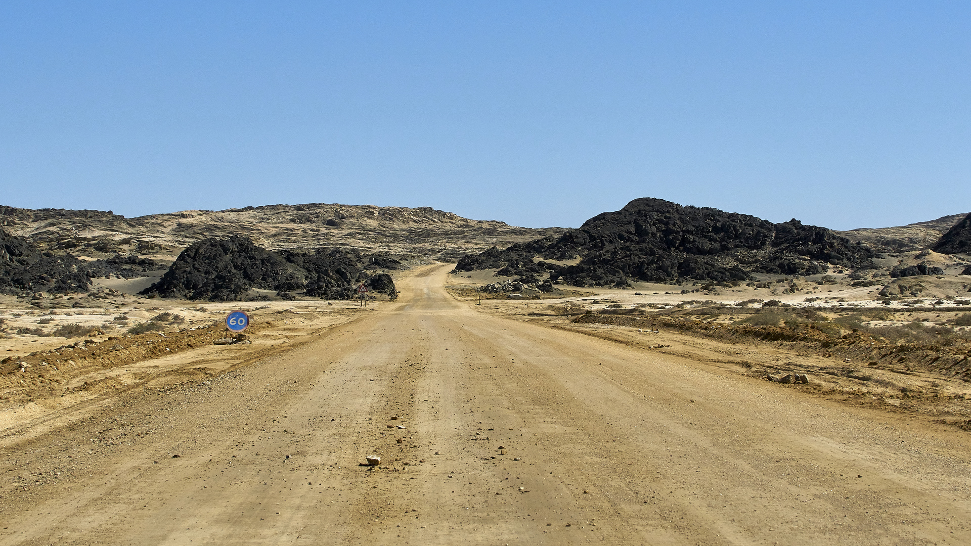 Verkehrsschilder in Namibia